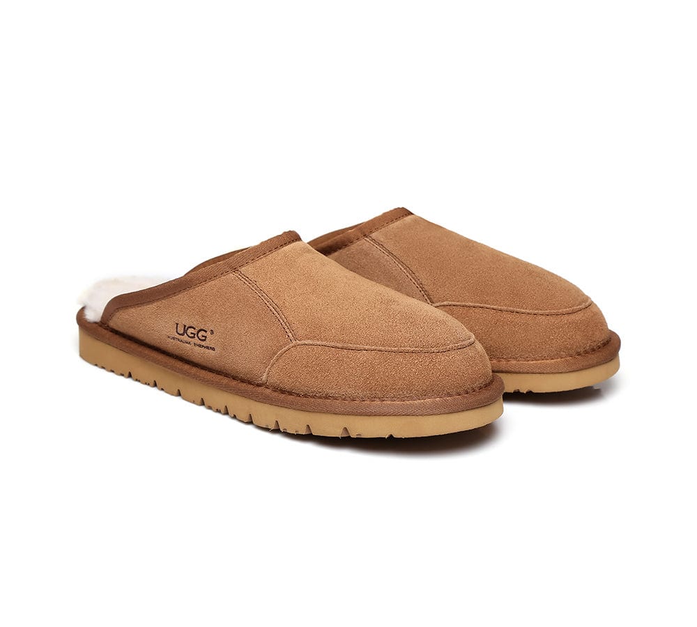 UGG Slippers Men Bred Australian Genuine Sheepskin - Image 3