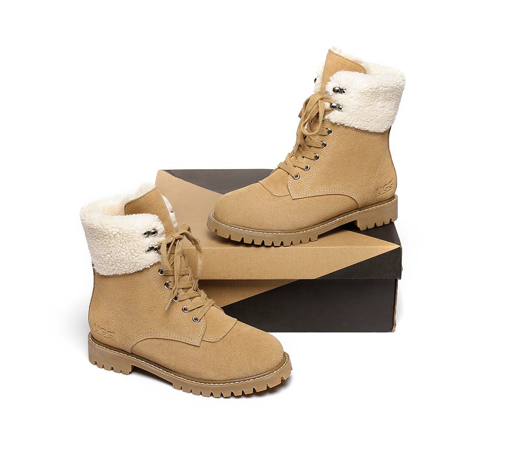 UGG Women Fashion Chunky Boots Mina - Image 5