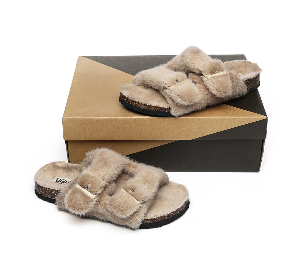 UGG Women Fluffy Flat Sandal Slide Myla - Image 10