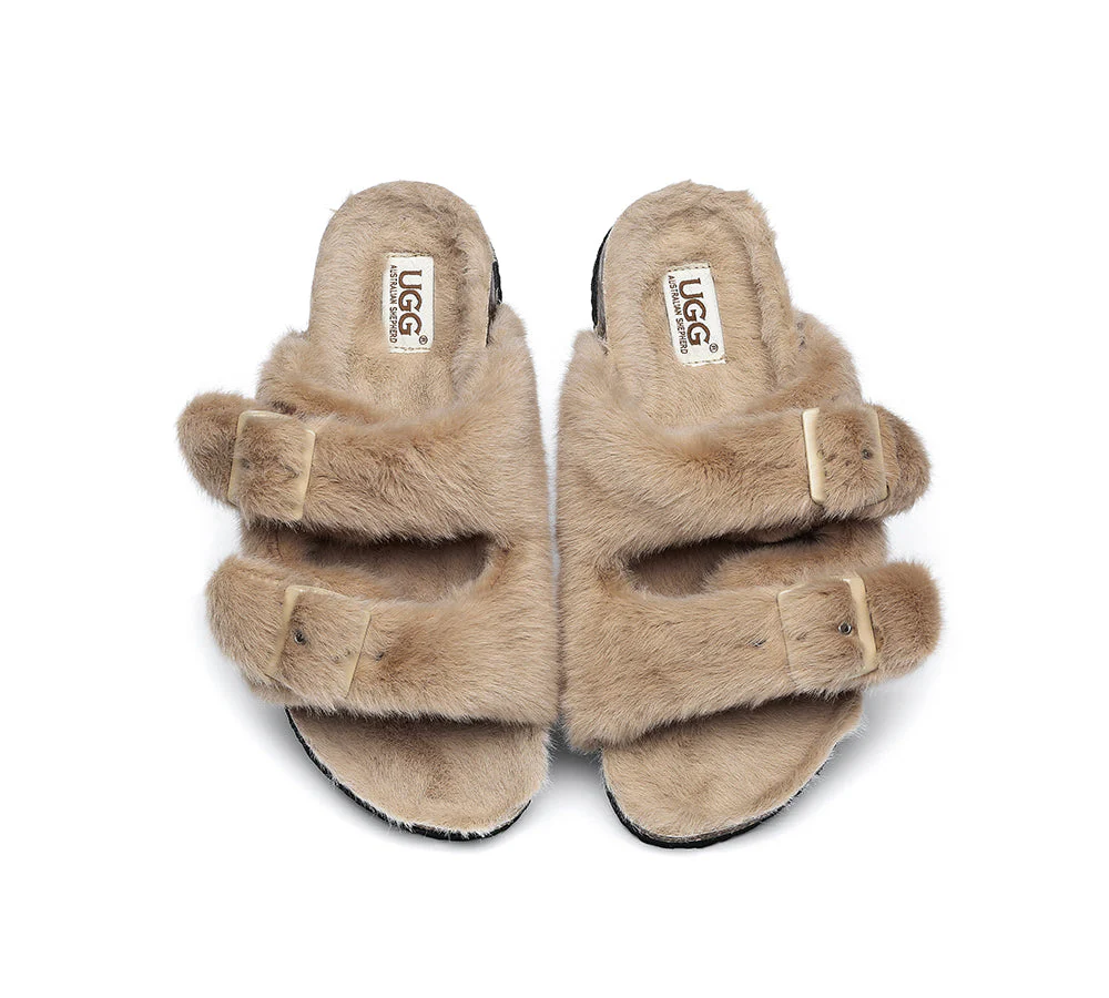 UGG Women Fluffy Flat Sandal Slide Myla - Image 12