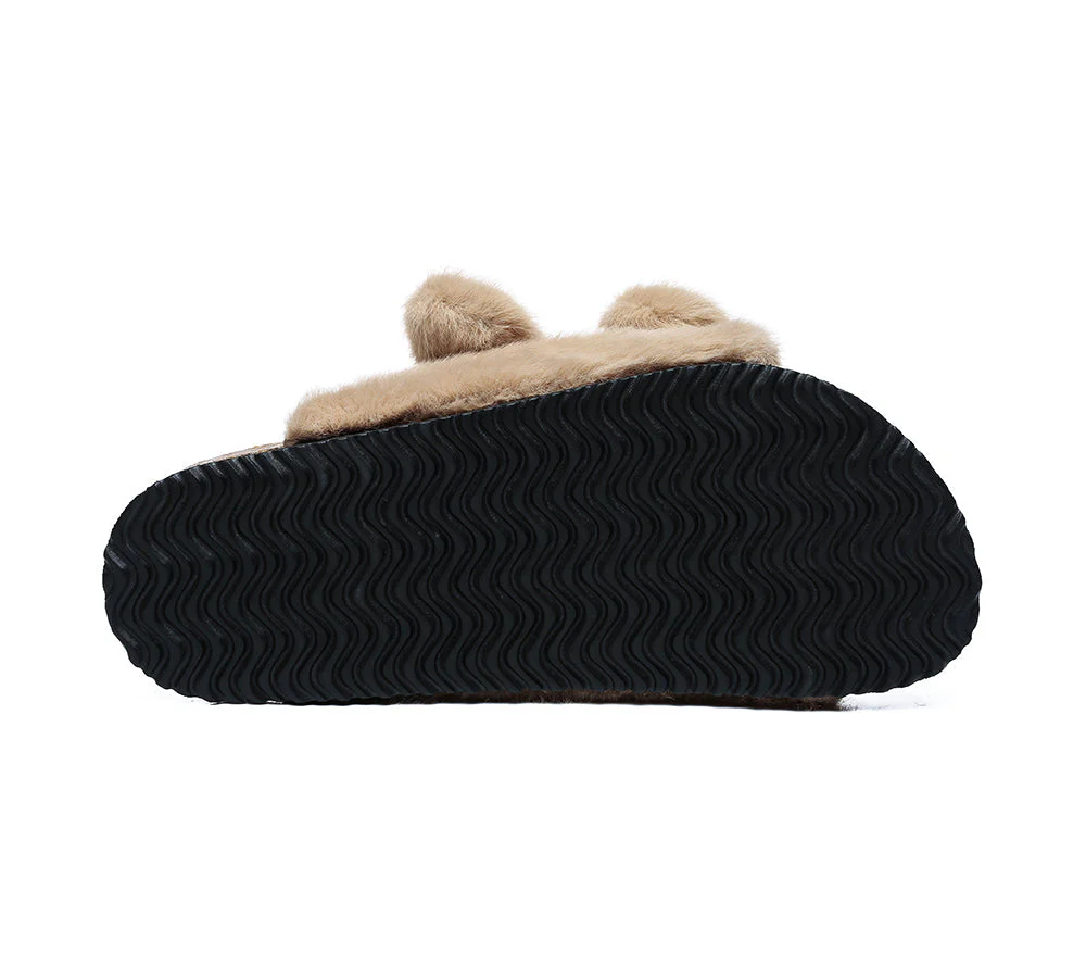 UGG Women Fluffy Flat Sandal Slide Myla - Image 13