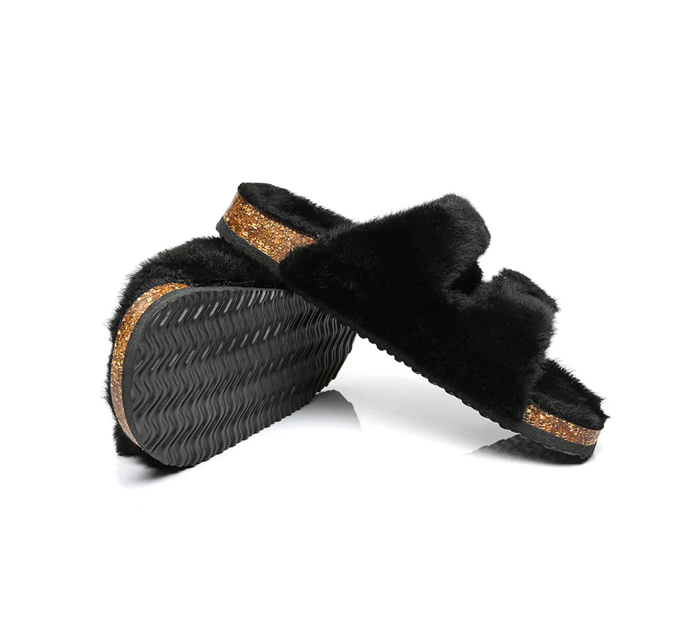 UGG Women Fluffy Flat Sandal Slide Myla - Image 3