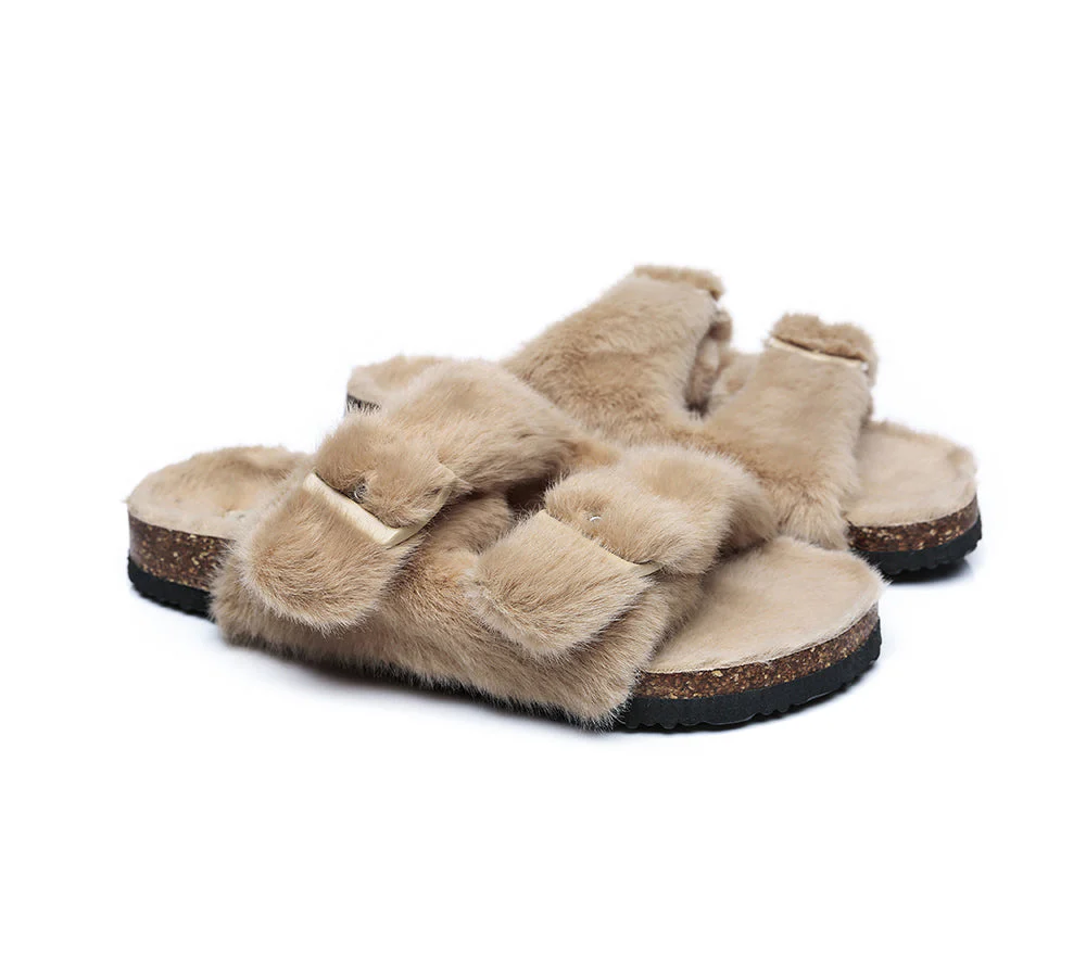 UGG Women Fluffy Flat Sandal Slide Myla - Image 8