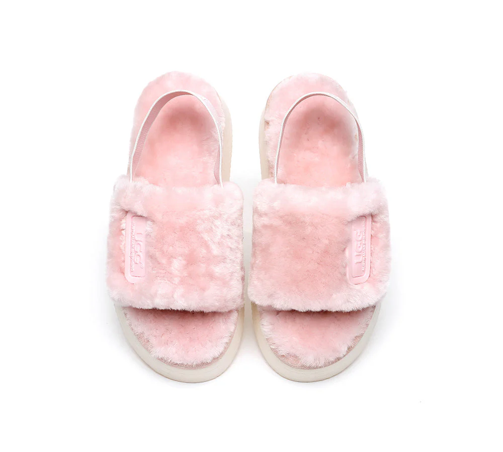 UGG Women High Platform Ugg Fluffy Slides Poppin - Image 12