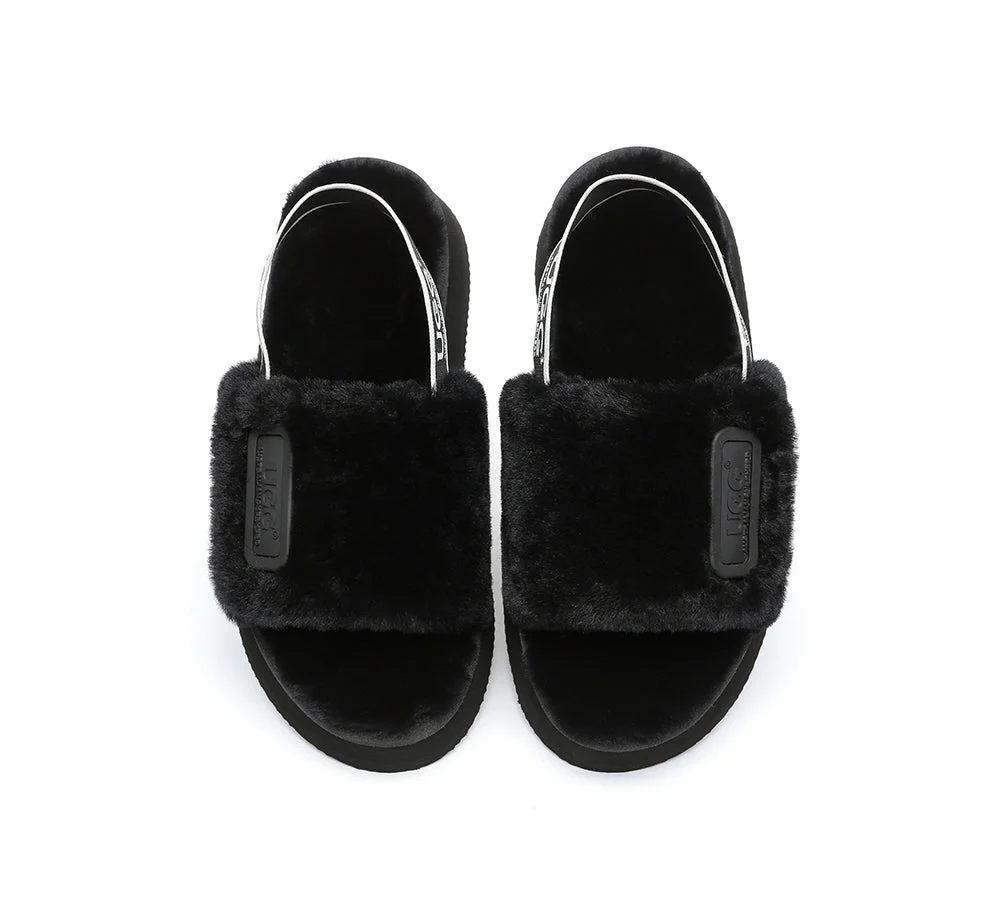 UGG Women High Platform Ugg Fluffy Slides Poppin - Image 18