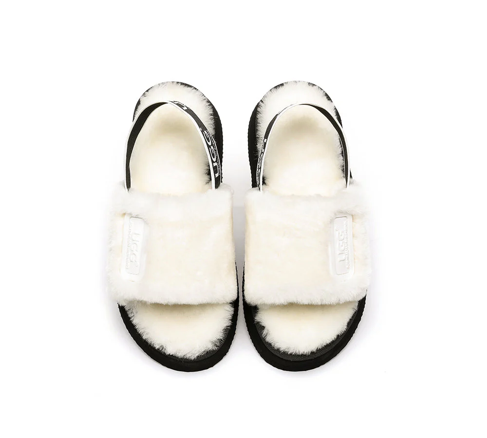 UGG Women High Platform Ugg Fluffy Slides Poppin - Image 24