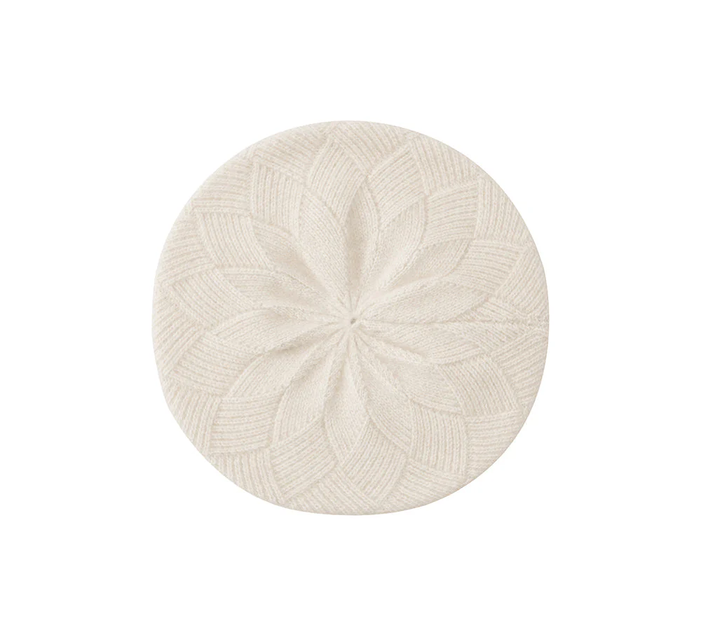 URBAN UGG® Wool Cashmere Blend Beret Hat Navine - Image 3