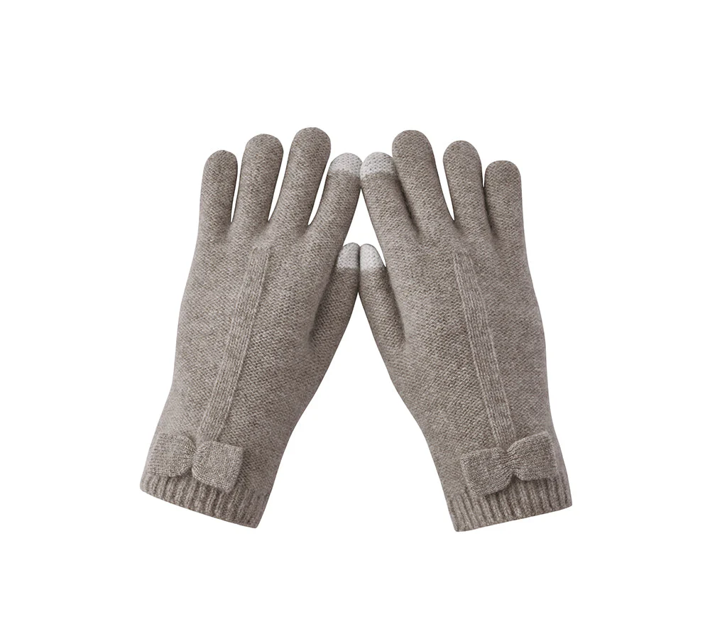 URBAN UGG® Wool Cashmere Blend Bow Touchscreen Glove Winory - Image 11