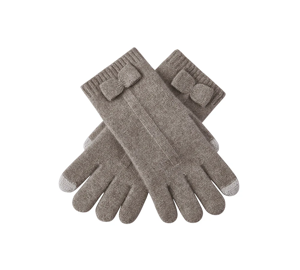 URBAN UGG® Wool Cashmere Blend Bow Touchscreen Glove Winory - Image 13