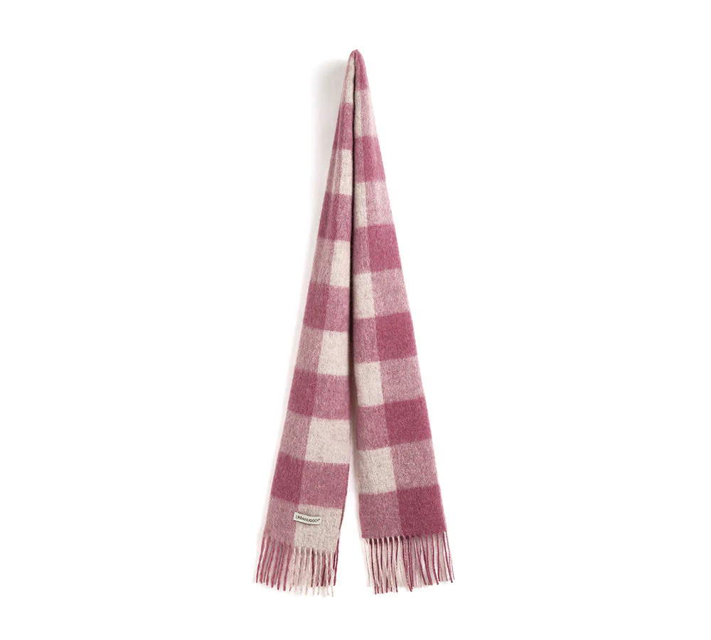 Urban UGG® 100% Wool Check Scarf Zoe - Image 11
