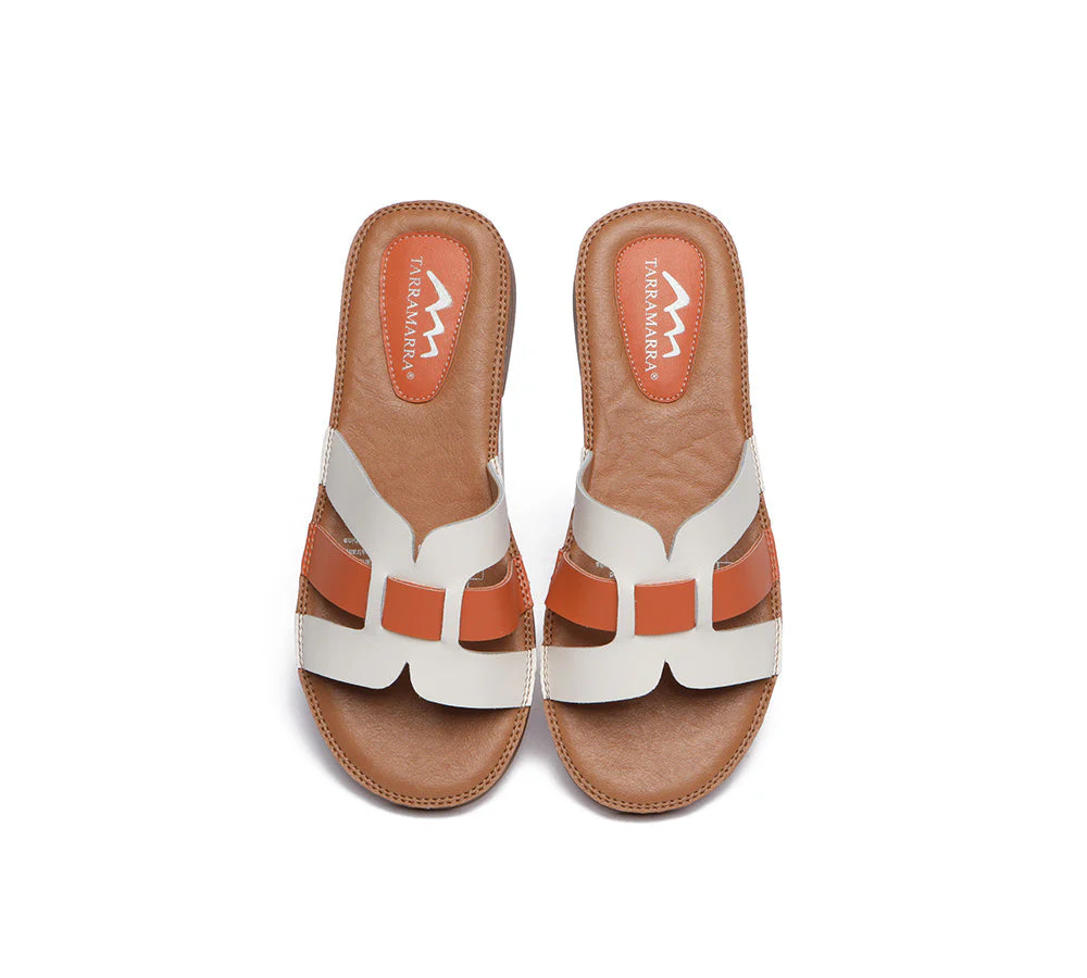 Women Flat Slides Open Toe Woven Ultra Soft Sandals - Image 7