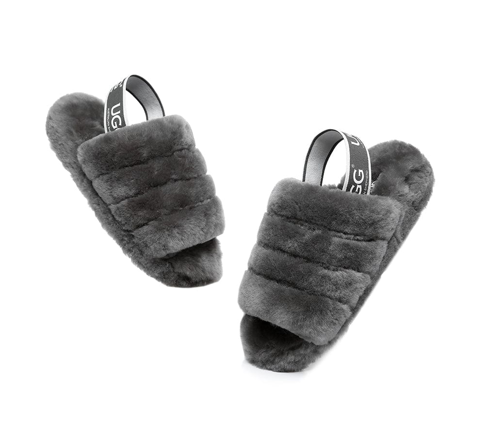 Women Fluffy Slides Puffy - Image 11
