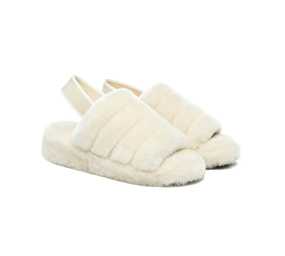 Women Fluffy Slides Puffy - Image 20