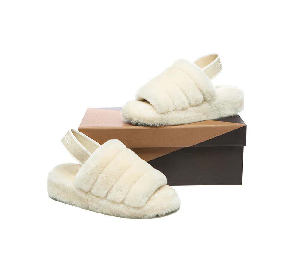 Women Fluffy Slides Puffy - Image 22