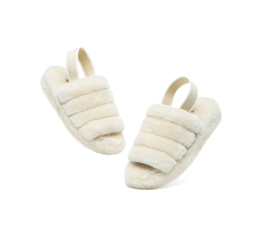 Women Fluffy Slides Puffy - Image 23