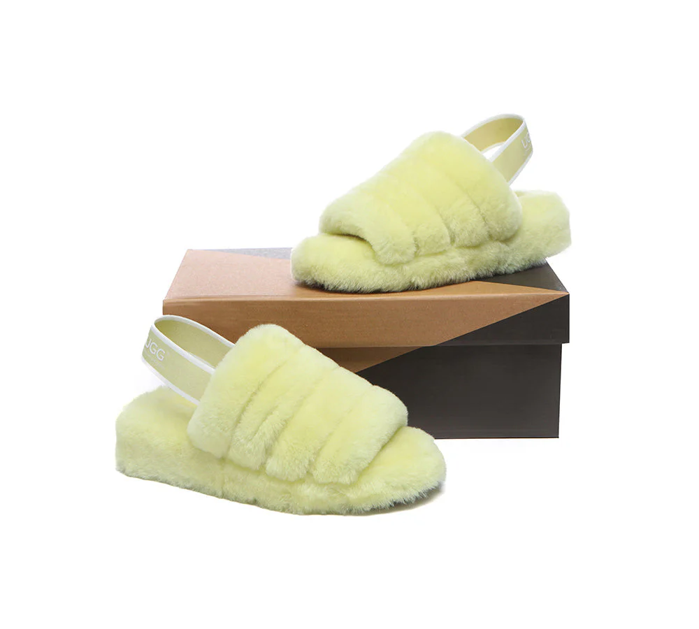 Women Fluffy Slides Puffy - Image 29