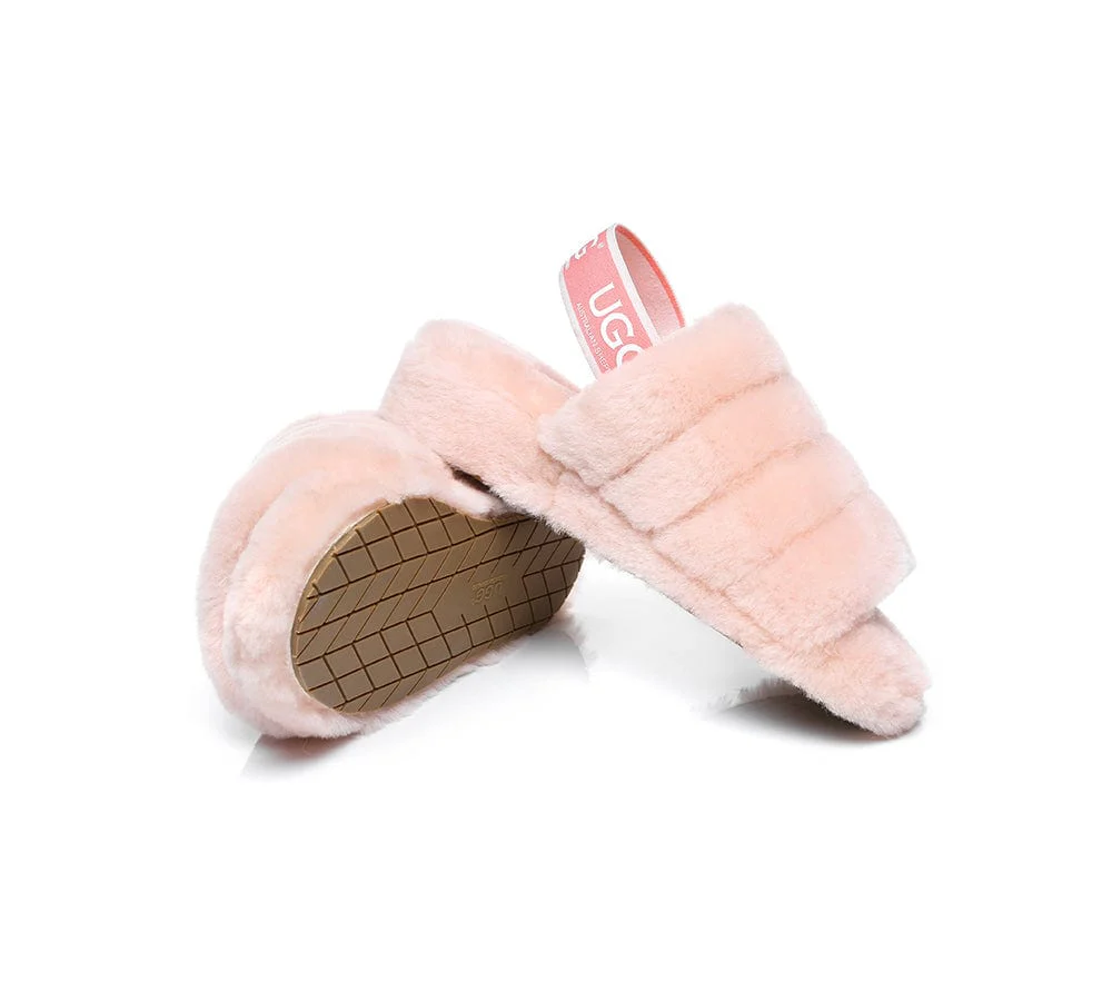 Women Fluffy Slides Puffy - Image 3