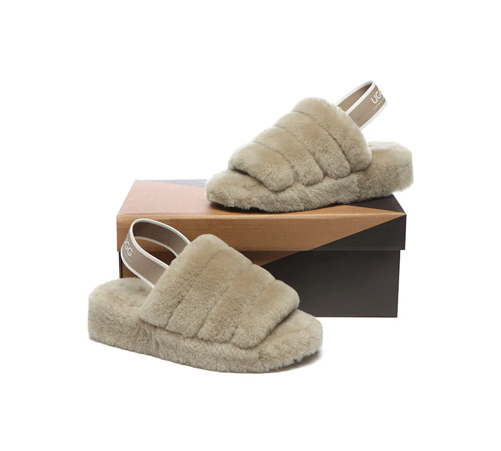 Women Fluffy Slides Puffy - Image 34