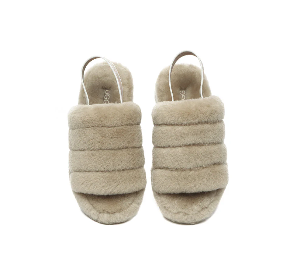 Women Fluffy Slides Puffy - Image 36