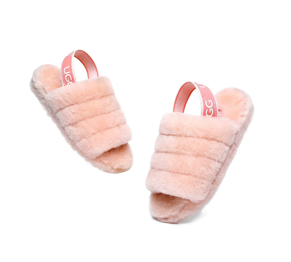 Women Fluffy Slides Puffy - Image 5