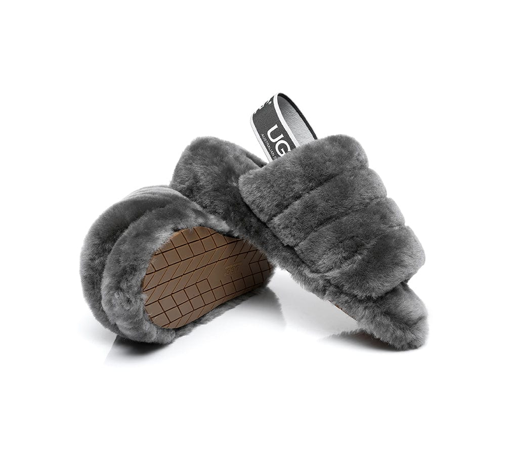 Women Fluffy Slides Puffy - Image 9