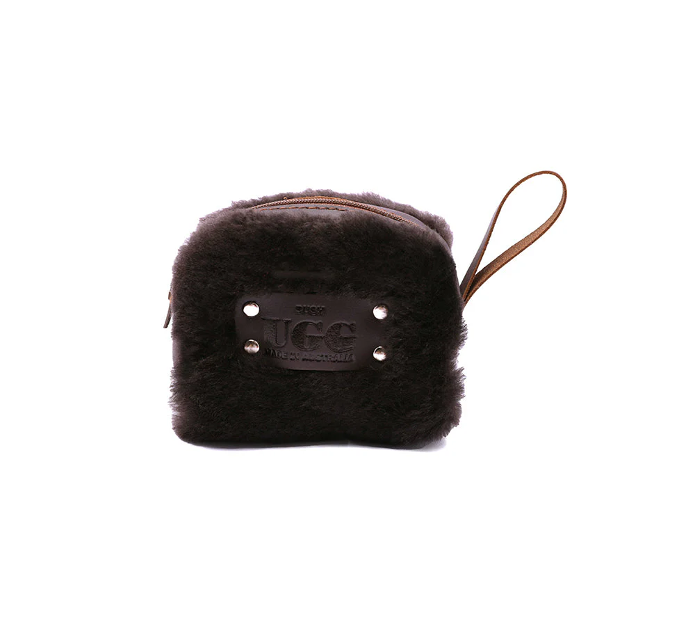 Women Fluffy Small Zip Camera Pouch - Image 8
