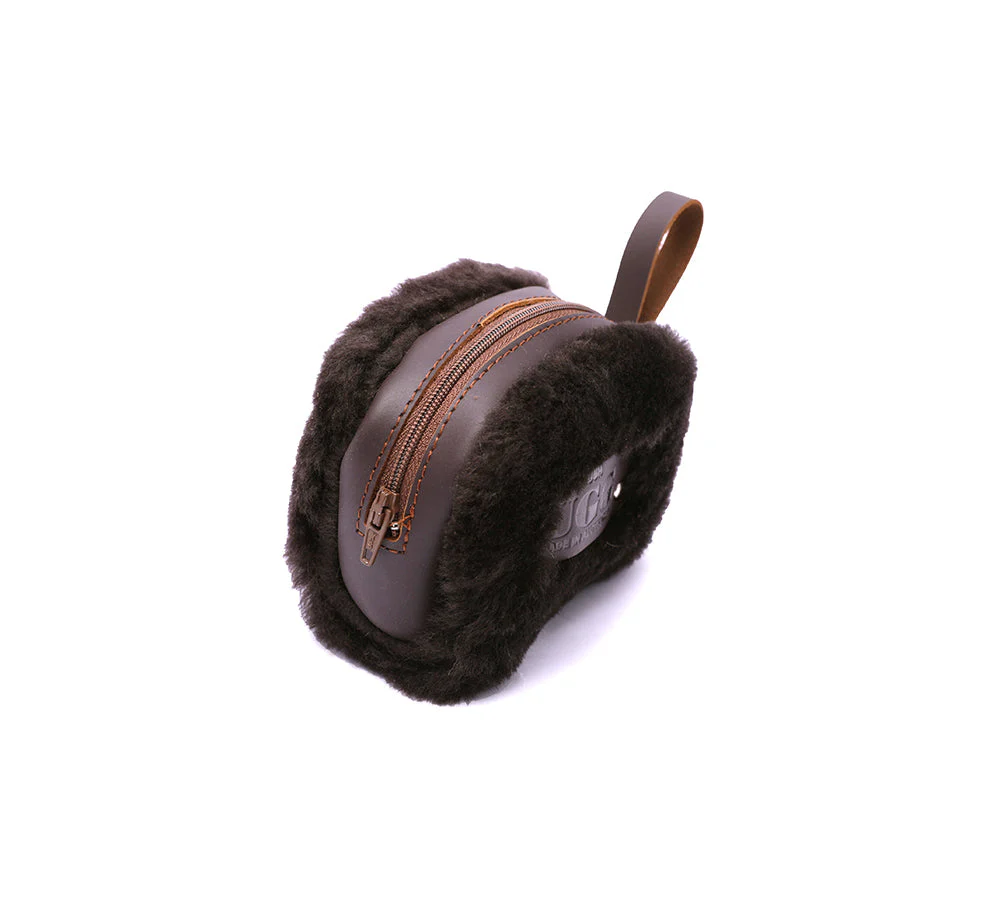 Women Fluffy Small Zip Camera Pouch - Image 9